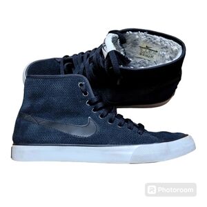 Women's NIKE Primo Court Mid Suede Sneaker Shoes 807163-001 Black Size 7.5